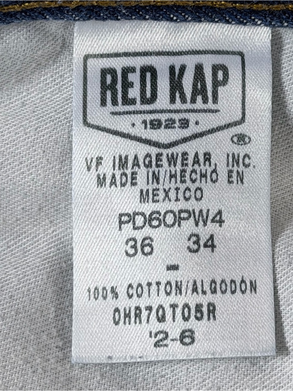 Red Kap Relaxed Fit Jeans Size 36 X 34 Men's - Picture 13 of 14